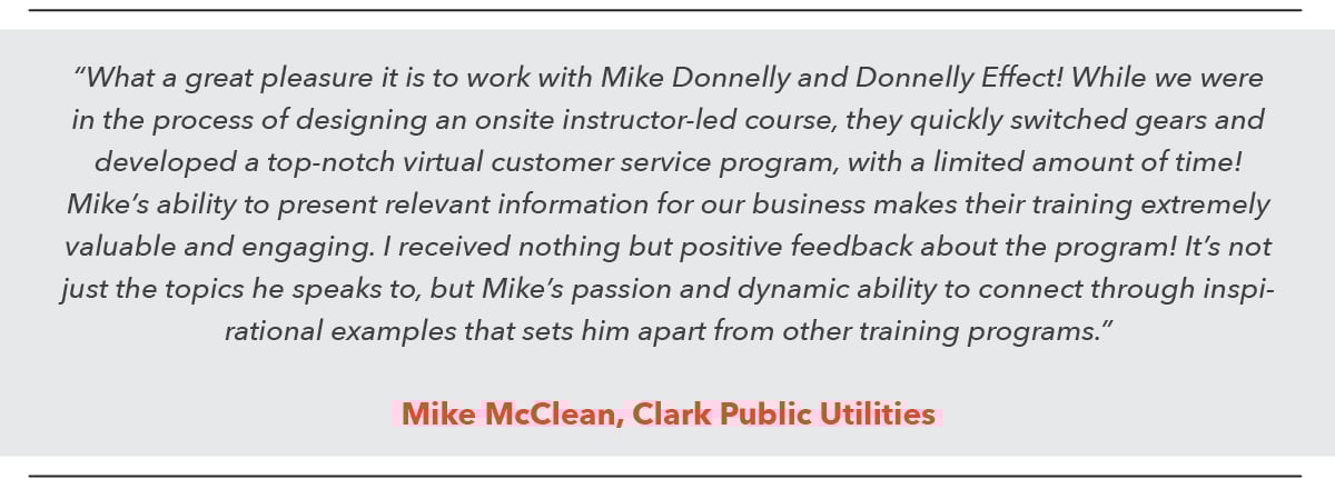Online Training Review_Mike McClean_Clark Public Utilities